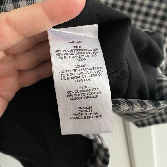 Tibi Double Faced Menswear Check Double Breasted Blazer, size 8 - Picture 8 of 13